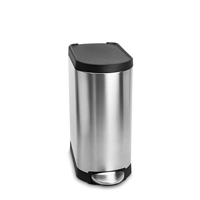 30L slim step can with plastic lid