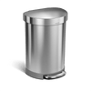 60L Semi-Round Step CanBrushed