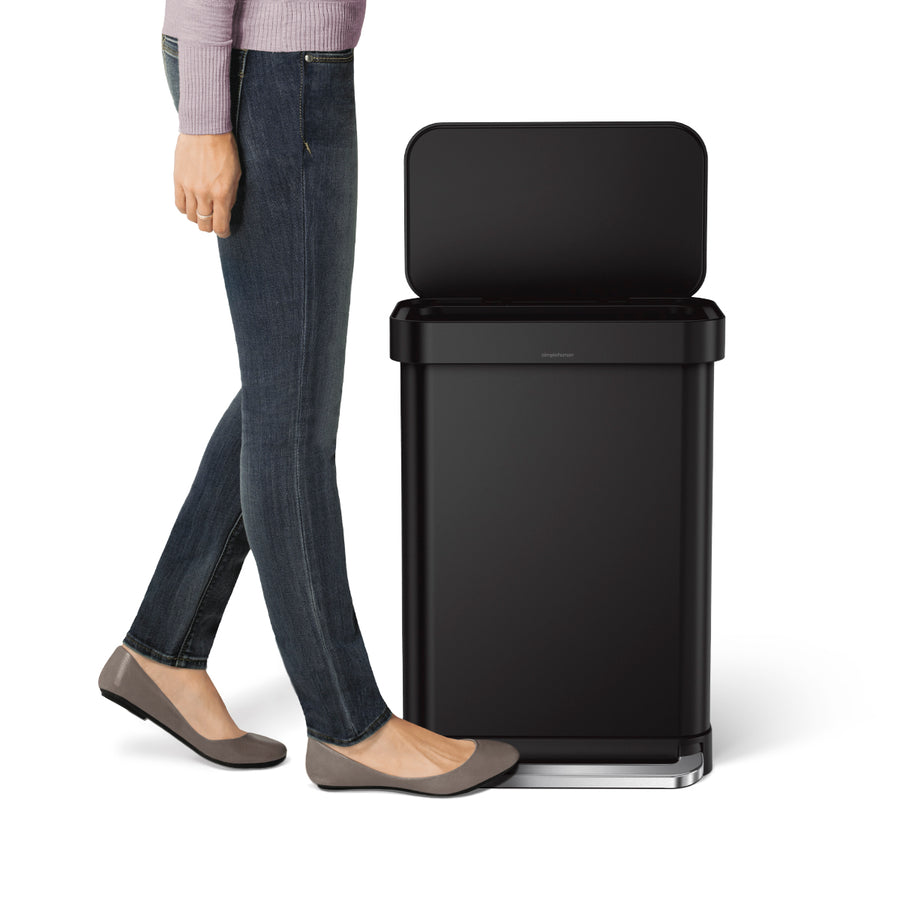 55L Rectangular Step Can with Liner Pocket