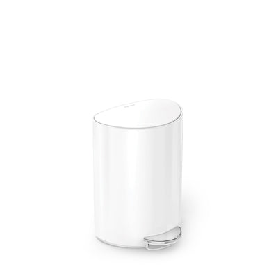 6L Semi-Round Step CanWhite