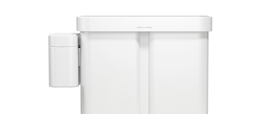 compost caddy - white