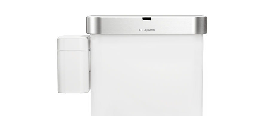 compost caddy - white