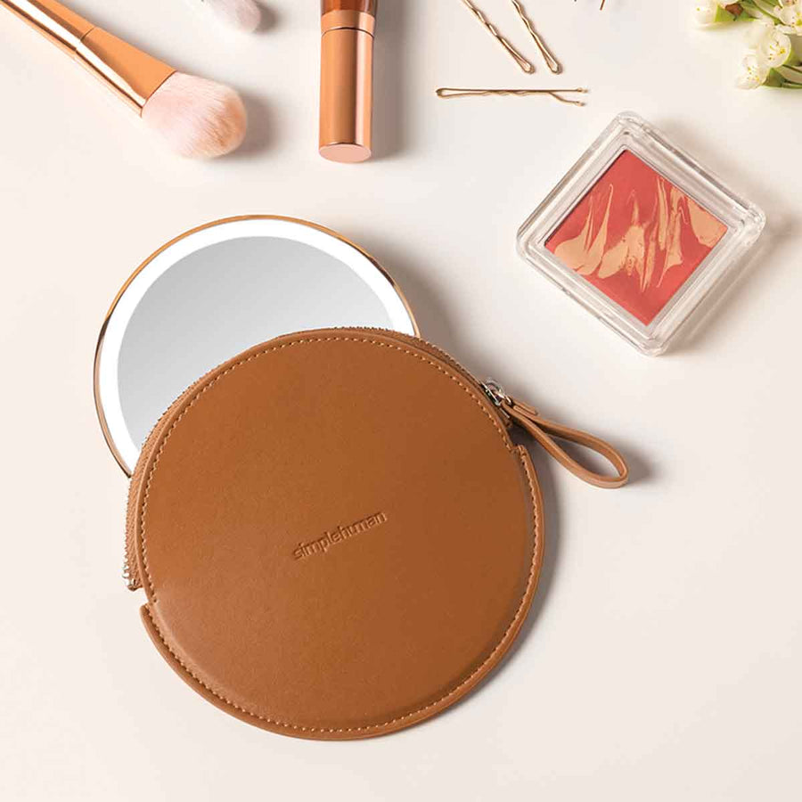 Sensor Mirror Compact Zip Case