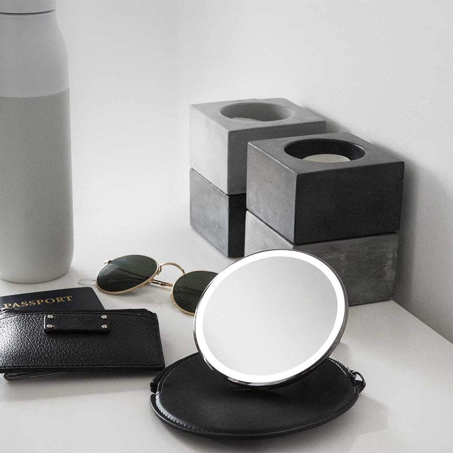 Sensor Mirror Compact Zip Case