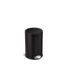 4.5L Round Step CanMatte Black