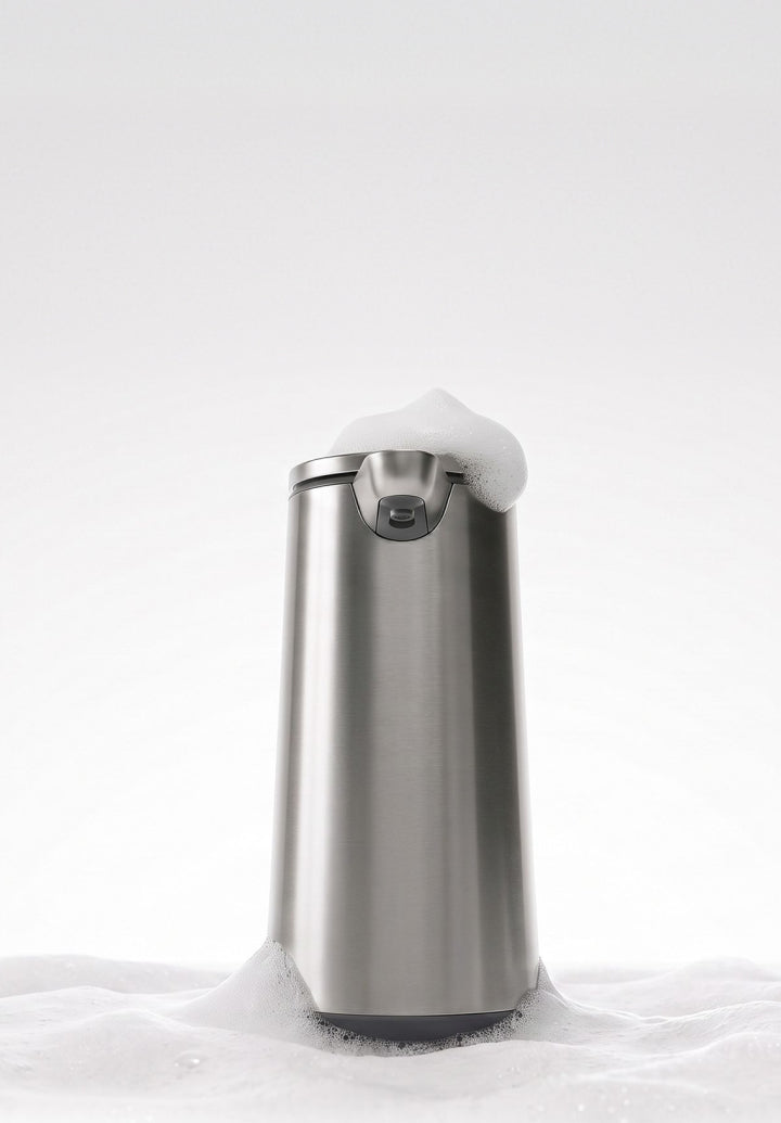 Simplehuman's Sensor Pump Foam in Brushed mobile homepage asset