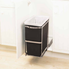 30L under counter pull-out can - lifestyle in cabinet