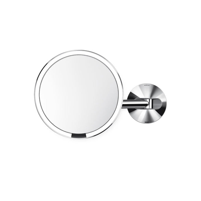 rechargeable wall mount sensor mirror - polished finish - main image